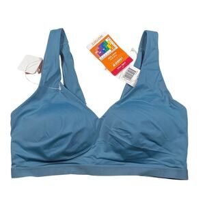 Warners Cloud 9 Blue Medium Super Soft Wireless Lift Comfort Bra RN1041A